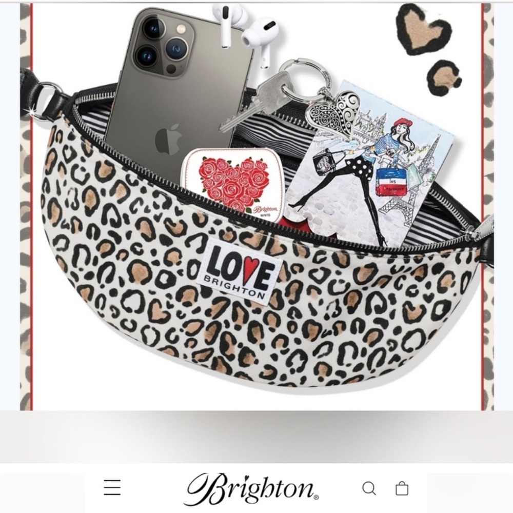 Brighton Leopard Pattern Fanny Pack